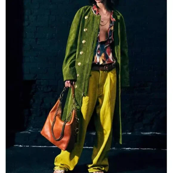 NWT R13 Damon Wide Leg 24/25/26/27 Vibrant Yellow - Picture 3 of 10